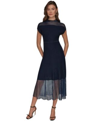 Women's Mock Neck Midi Dress thumbnail 6