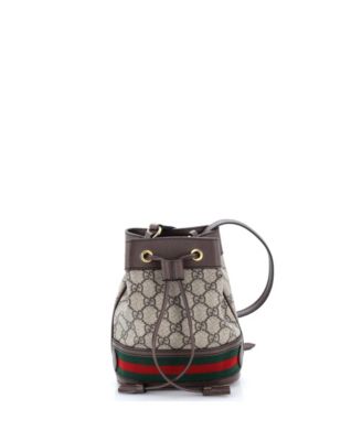 Mini Ophidia Bucket Bag GG Coated Canvas