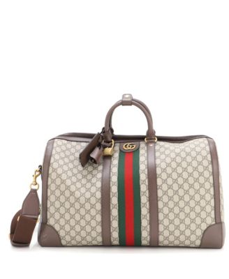 Large Savoy Web Convertible Duffle Bag GG Coated Canvas