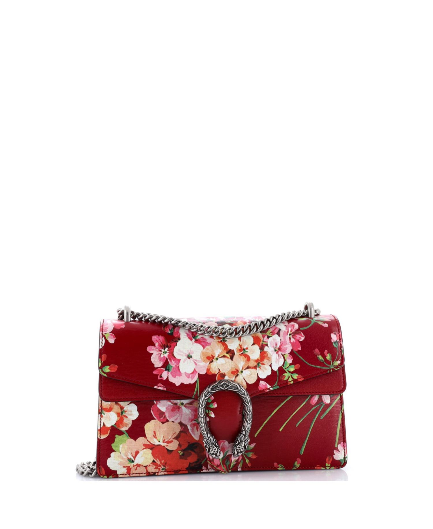 Small Dionysus Bag Blooms Print Leather