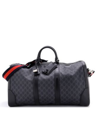Large Convertible Duffle Bag GG Coated Canvas