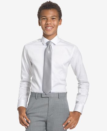 Calvin Klein - Big Boys Solid Vellum Zipper Necktie