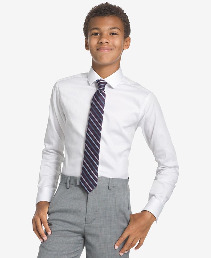 Calvin Klein Big Boys Gemstone Striped Necktie - Macy's