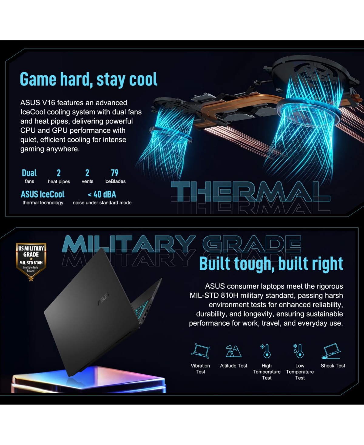 Asus V16 16" Gaming Laptop with Rtx 5070 and Fhd+ 144Hz Display