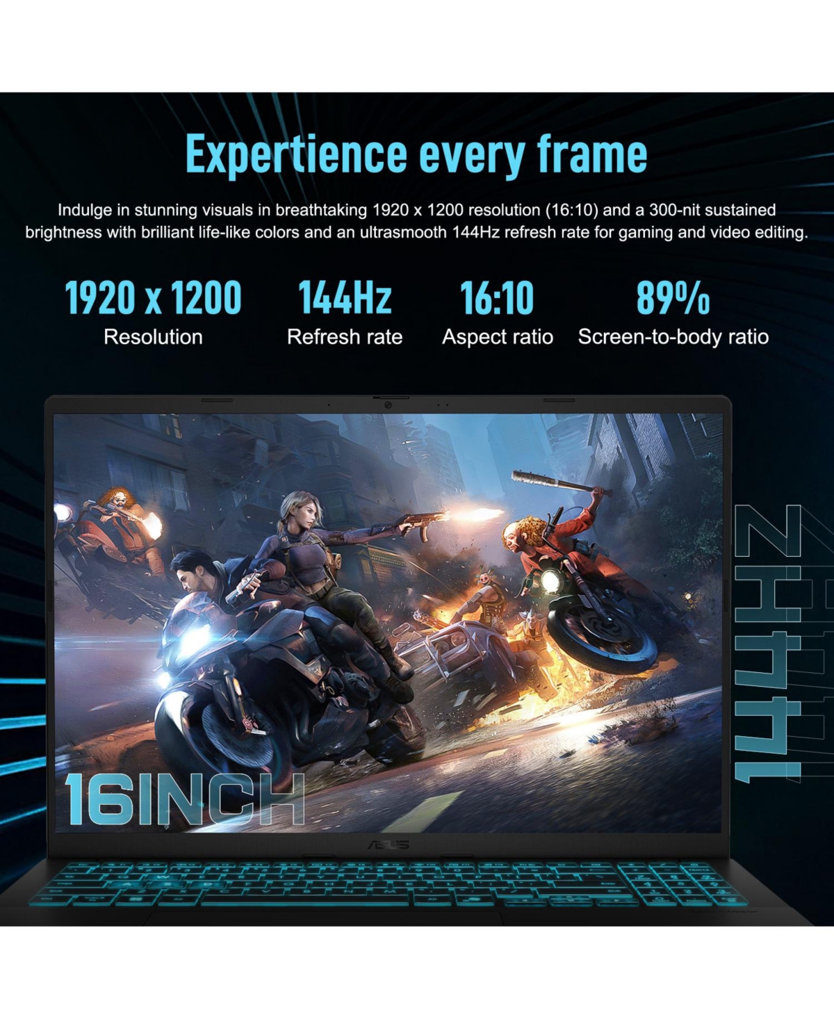 Asus V16 16" Gaming Laptop with Rtx 5070 and 144Hz