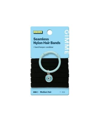 Medium Hair Bands Seamless With Band Ring  Low Profile Hair Accessory  Firm, Lasting Hold with Snag Free Removal  7 Pack