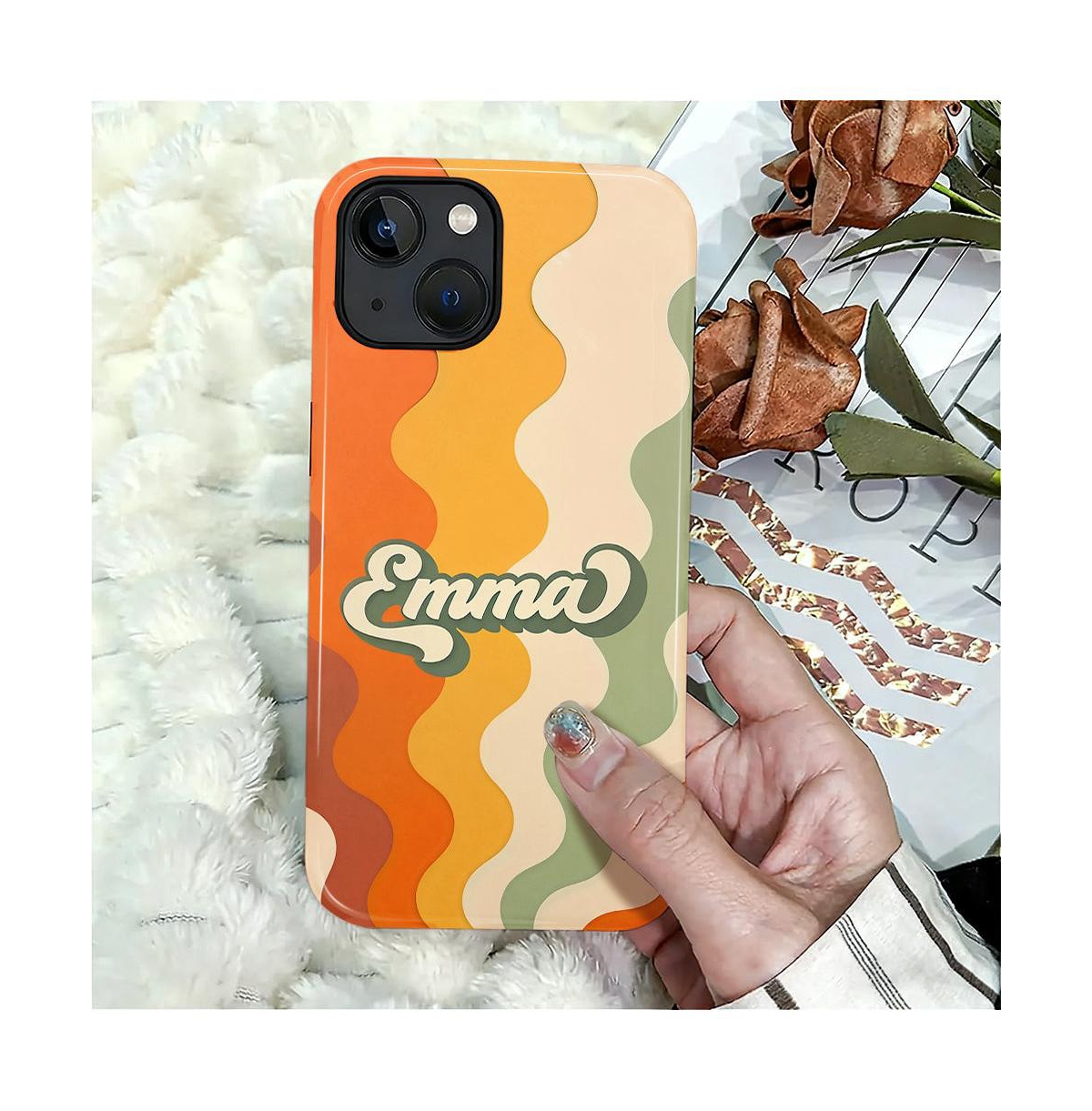 Lisen Retro Name Wave 2-Layer Durable Phone Case Compatible with Apple iPhone 17 Pro