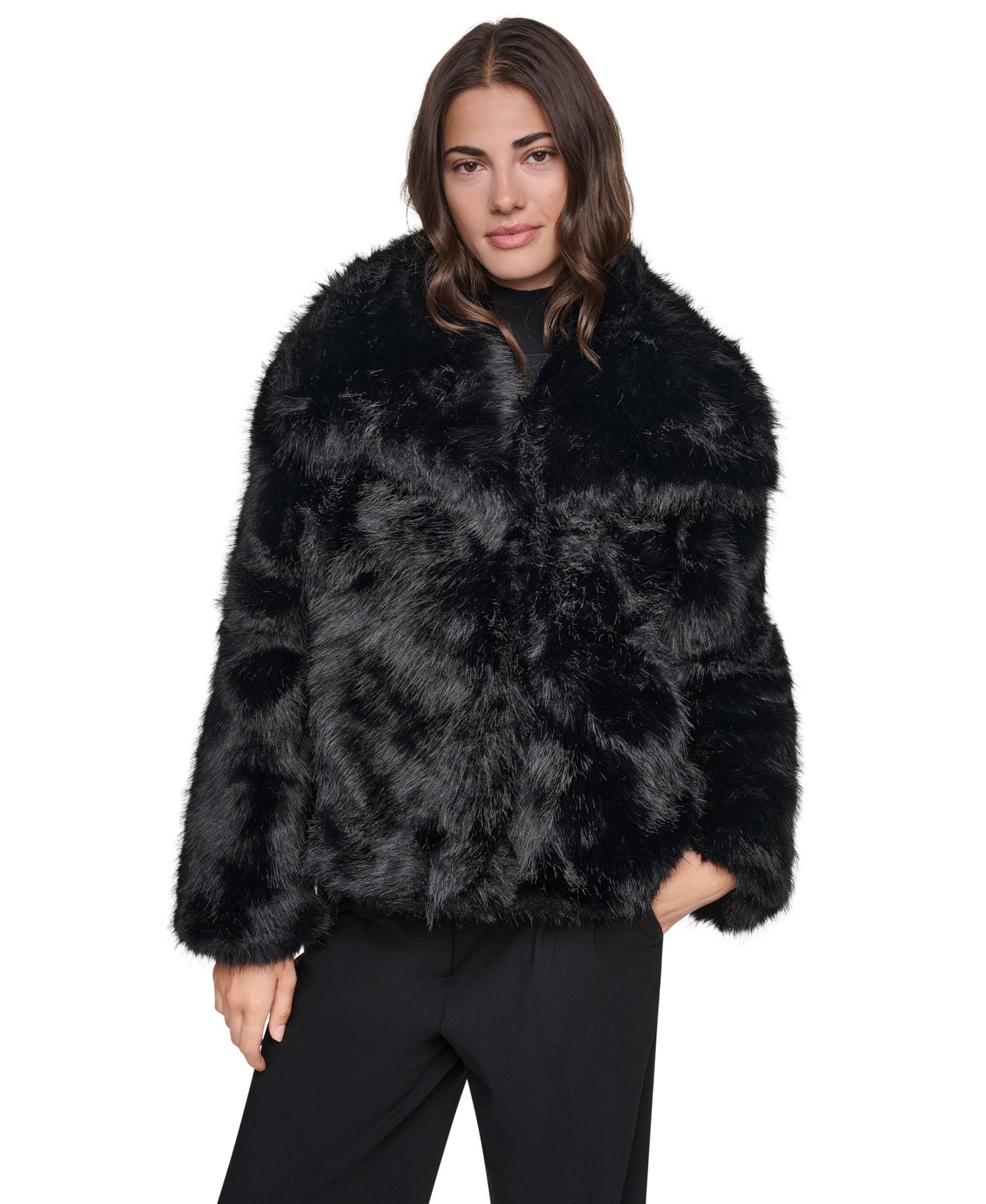 Women's Short Faux Fur Coat