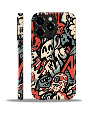 Phone Case Compatible with Apple iPhone 16 Pro Max, 2-Layer Durable, Skull Riot