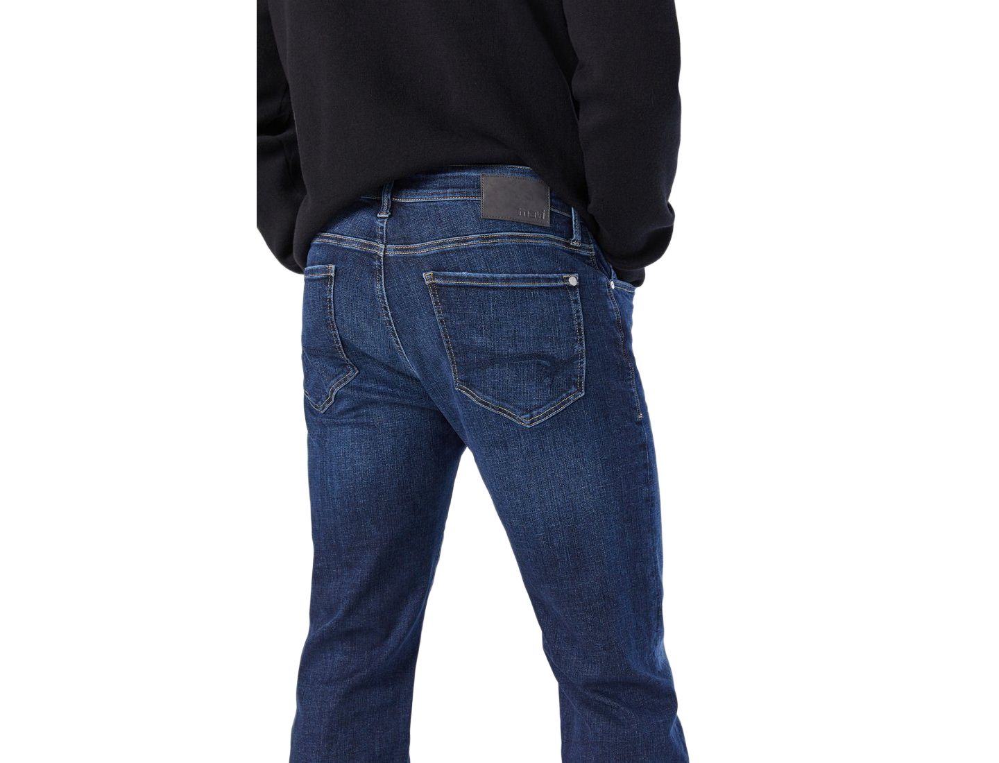 Мужские джинсы Mavi Jeans Marcus Dark-Rinse Slim Straight-Leg, цвет: Deep Organic Move — фото 5