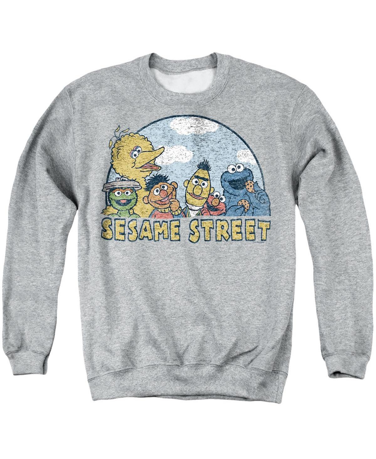 Sesame Street Men's Group Graphic Crewneck Classic-Fit Sweatshirt