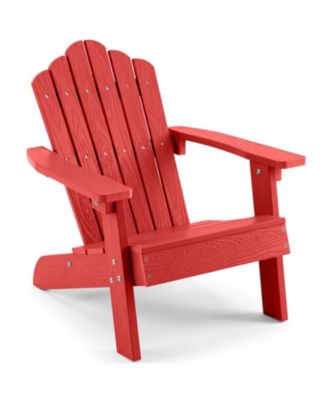 Kids All-Weather HIPS Adirondack Chair with Tilted High Backrest for Ages 3 to 7