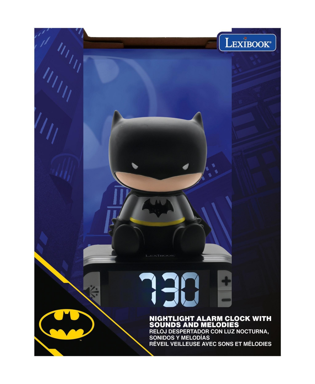 Warner Batman RL800BAT Digital Night Light Sound Effects Alarm Clock