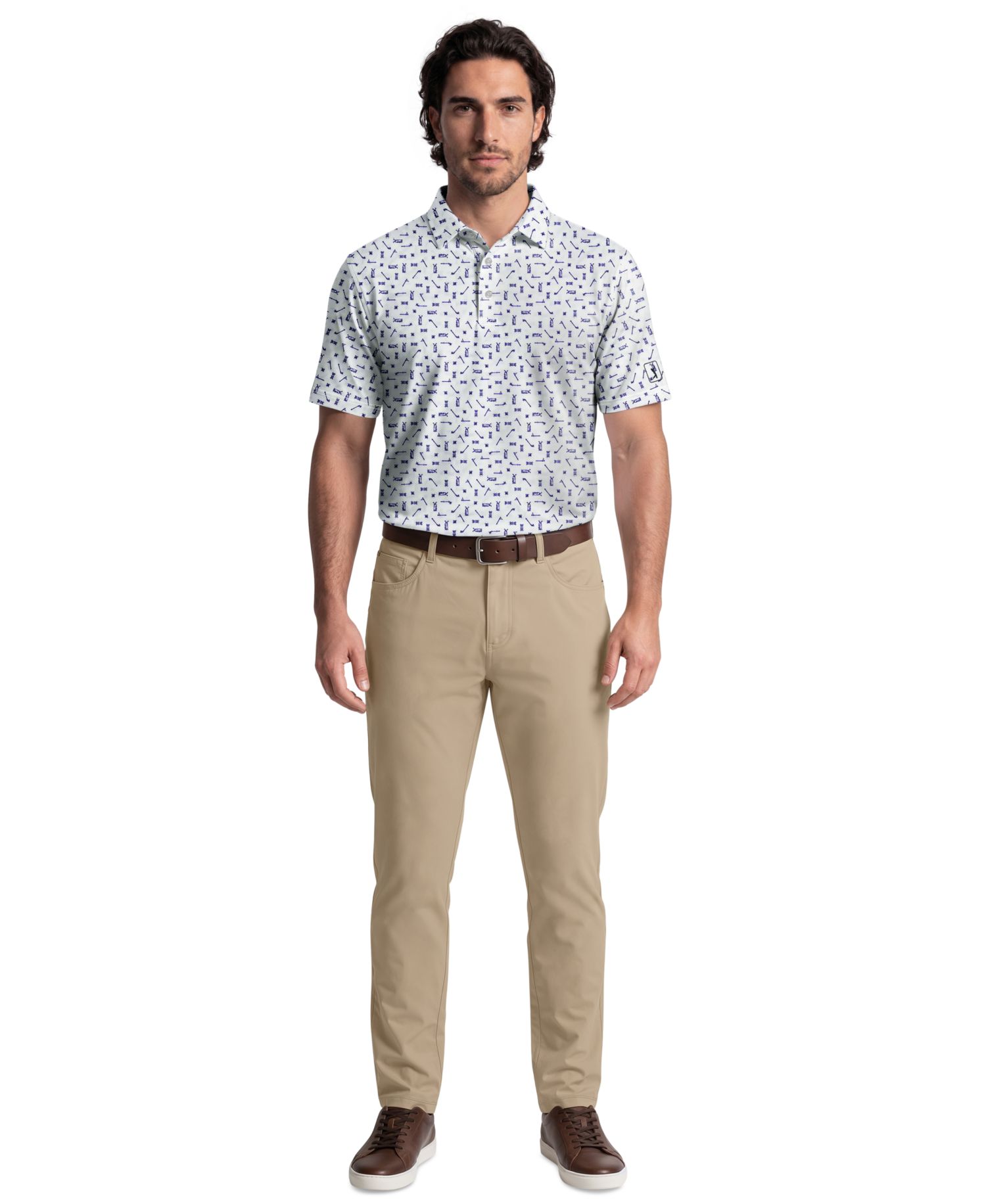 Men's Golf Sketchbook Print Classic-Fit Polo