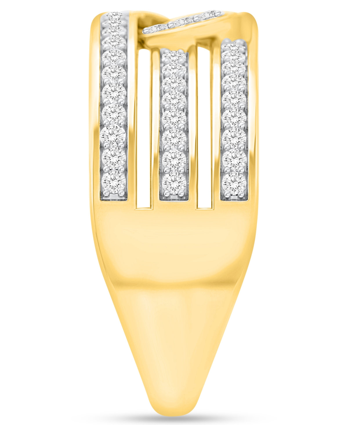 Forever Grown Diamonds Lab-Grown Diamond Interlocking Swirl Band Ring (1 ct. t.w.) Sterling Silver (Also 14k Gold-Plated Silver)