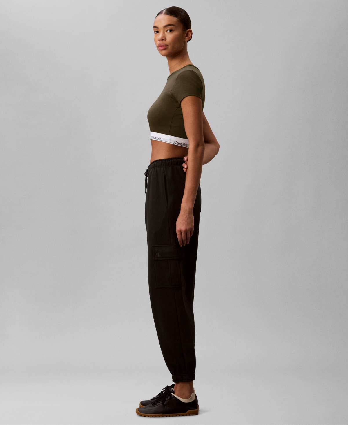 Calvin Klein Performance Women's Modern Short-Sleeve Cropped T-Shirt