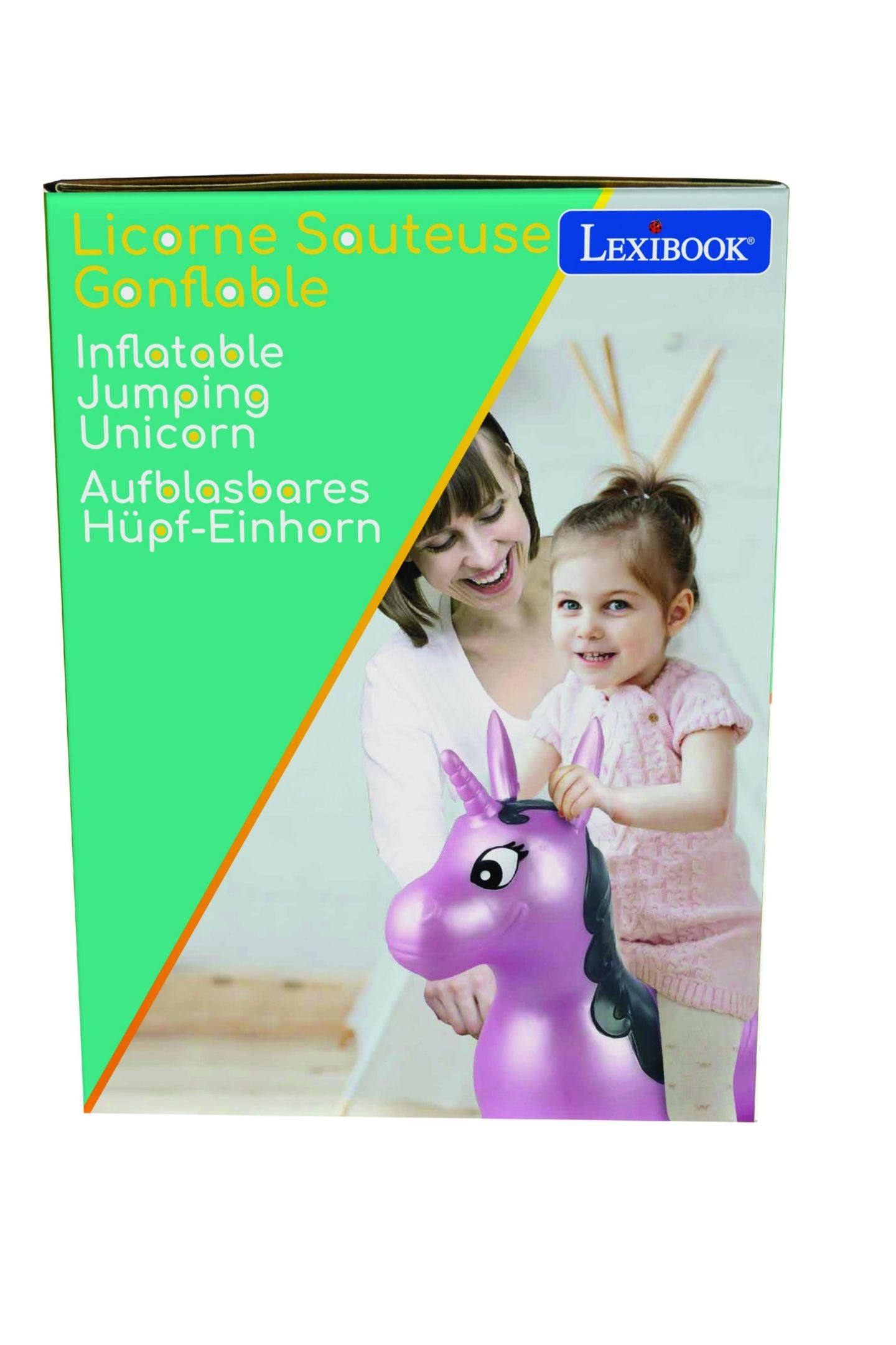 Детская игрушка Lexibook Inflatable Jumping Unicorn, Plastic, Develops Balance and Motor Skills, Ages 3+, цвет: Фиолетовый — фото 7