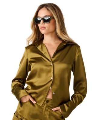 Women's Mare Long-Sleeve Collared Blouse