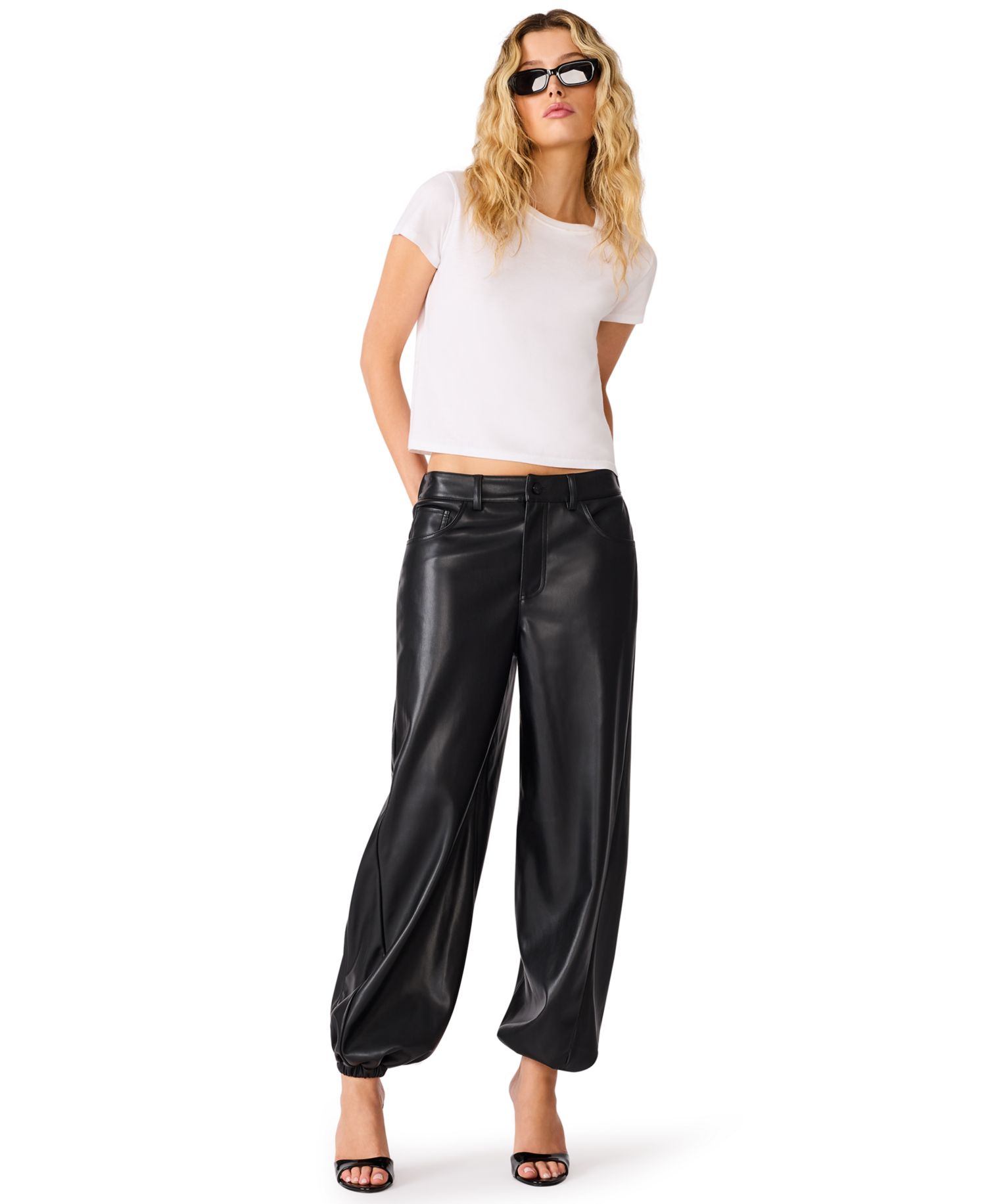 Women's Soho High-Waist Balloon Polyurethane Pants