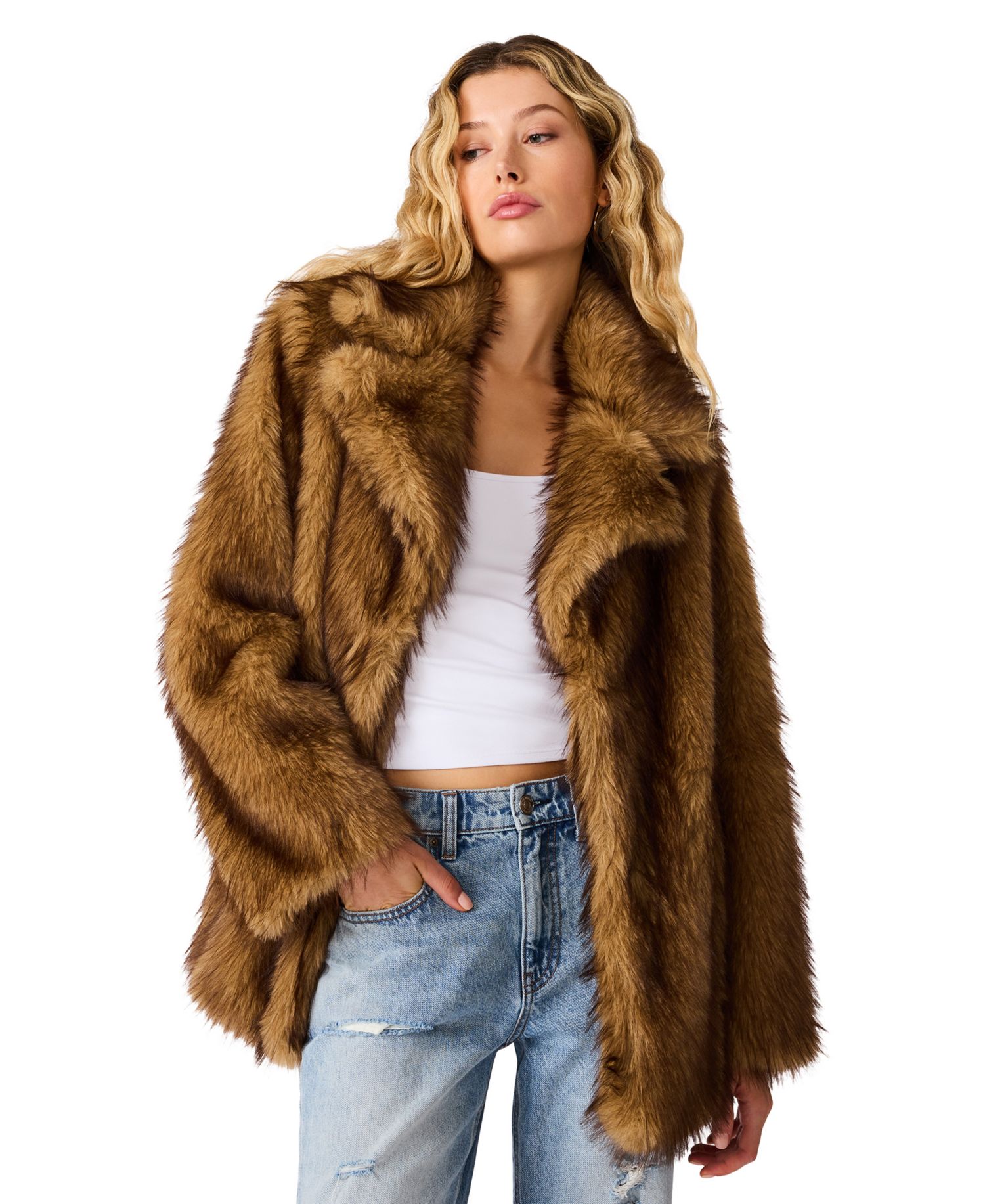 Women's Kindra Insulated Faux Fur Coat