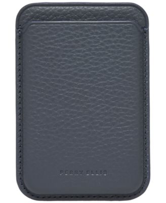 Phone Wallet Pebbled Leather Card Case