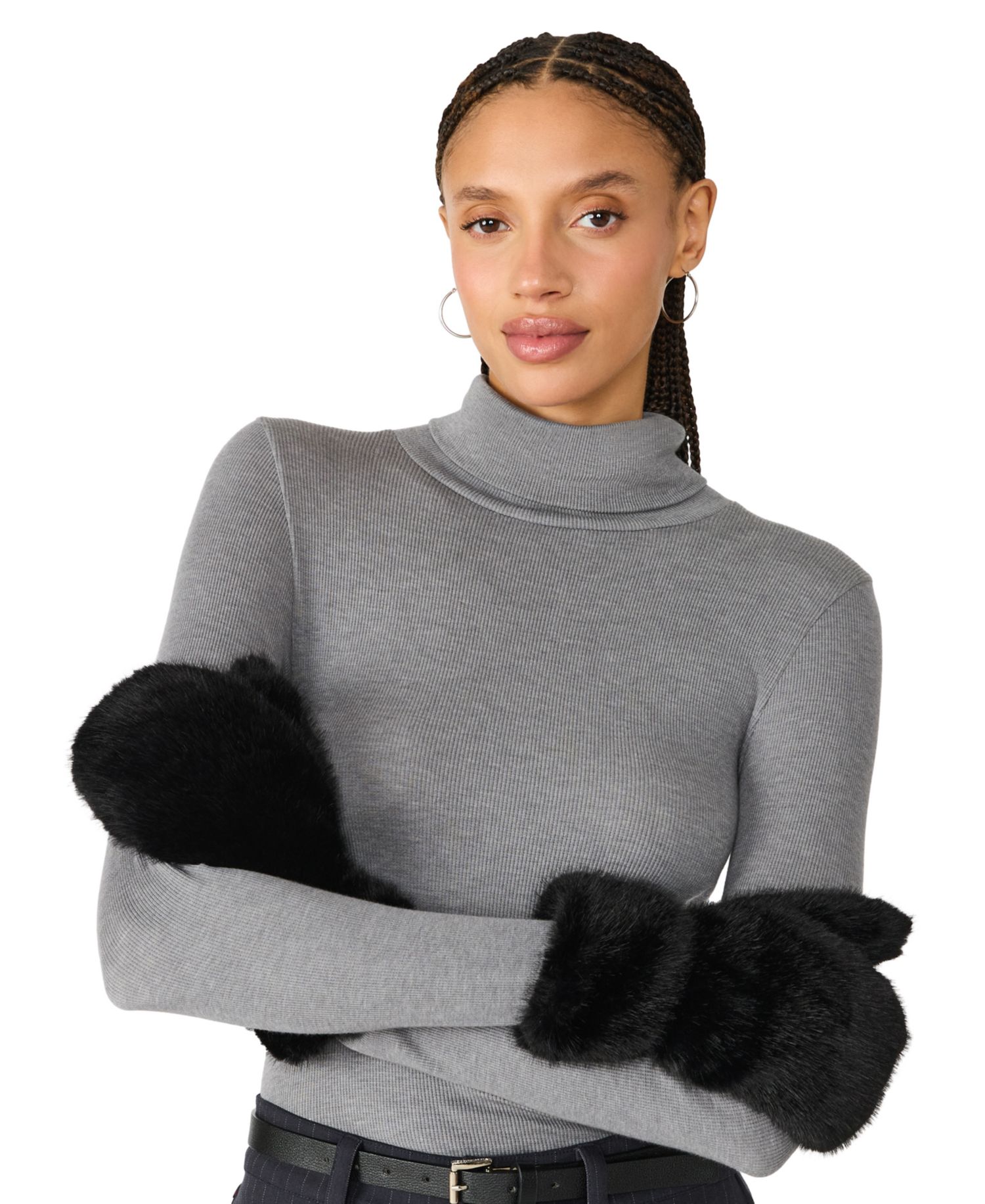 Extreme Fuzzy Pull-On Mitten Gloves