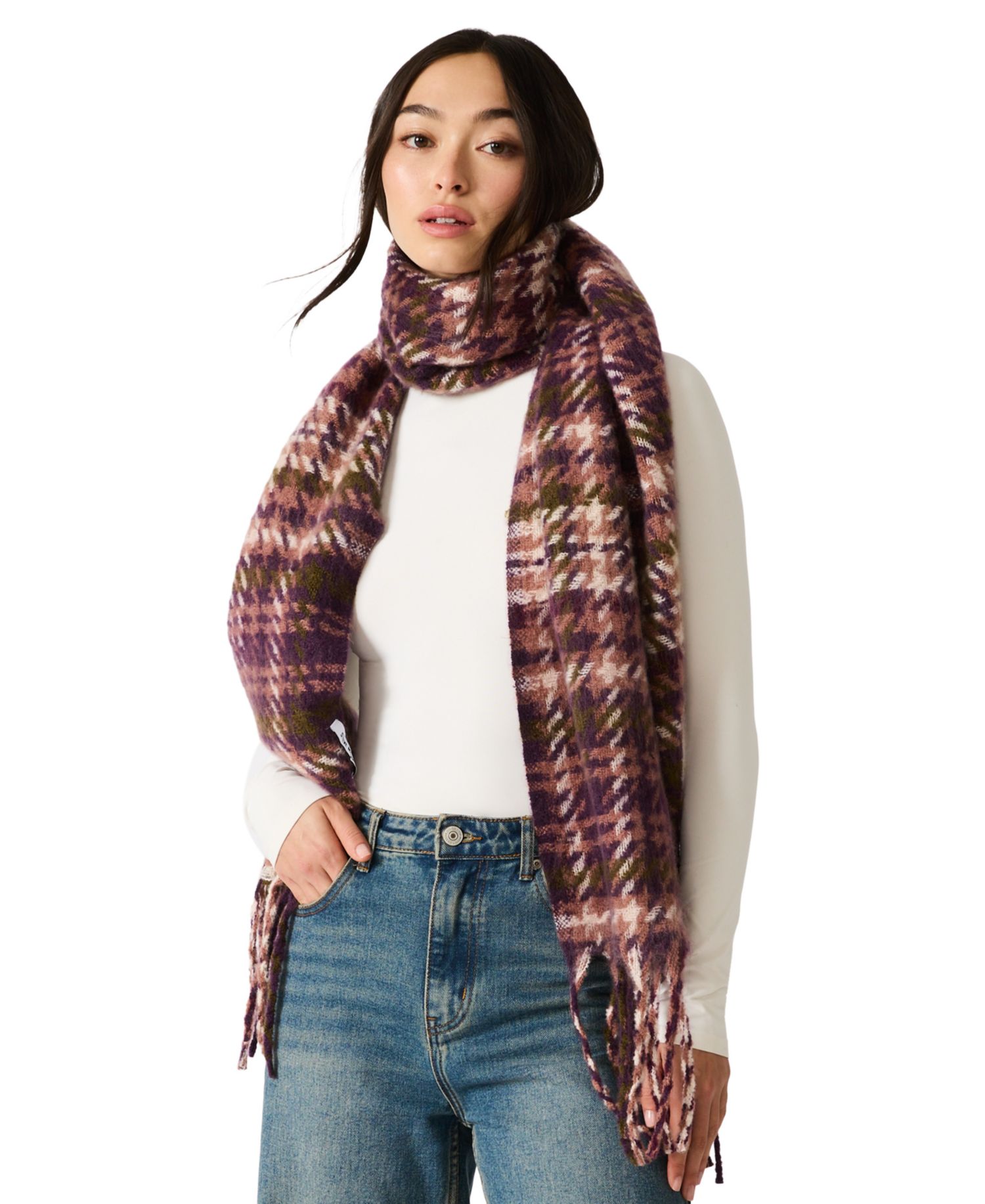 Brushed Twill Tartan Lofty Scarf