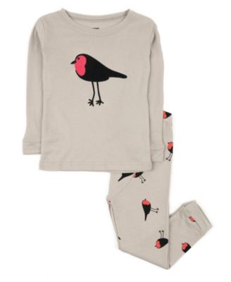 Kids Little/Big (6- 14 ) 2-Piece Cozy Critter Cotton Long Sleeve Pajama Set