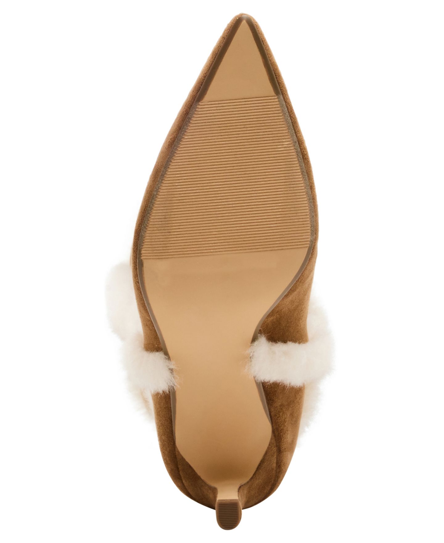 Женские ботинки Madden Girl Pine Faux-Fur Trim Tall Stiletto Dress Boots, цвет: Латте — фото 5