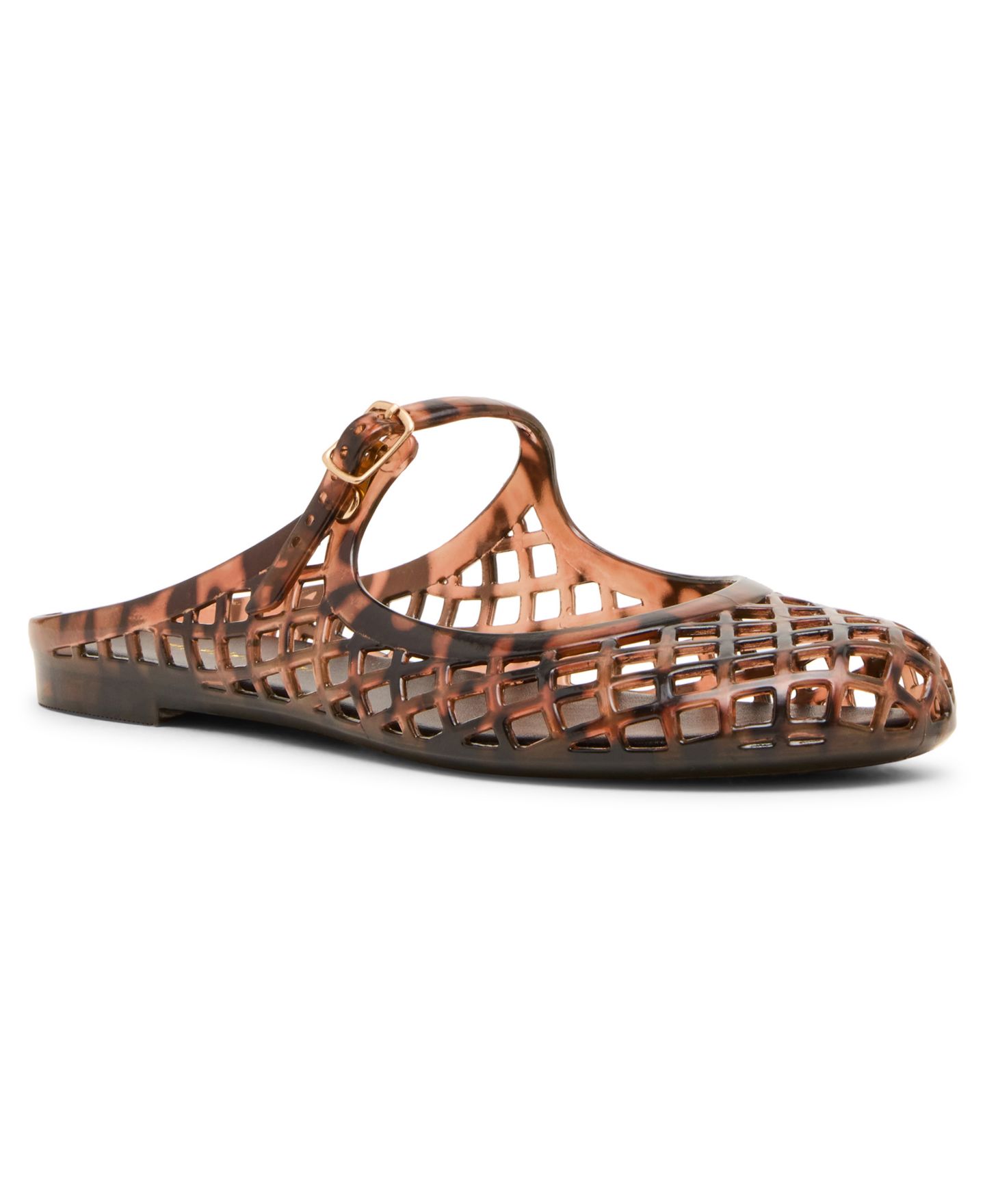 Женские балетки Madden Girl Safron Caged Jelly Mary Jane Slip-On Flats, цвет: Черепаховый — фото 1