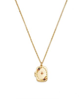 Orla Hedgerow Locket Necklace in Gold