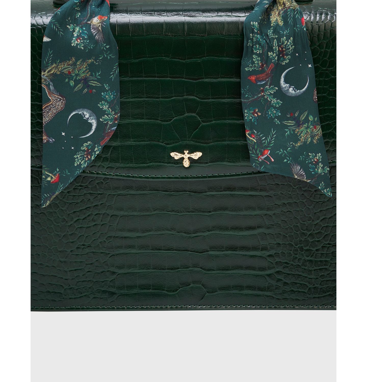 Женская сумка Fable England Eliza Top Handle, цвет: Тёмно-зелёный — фото 8
