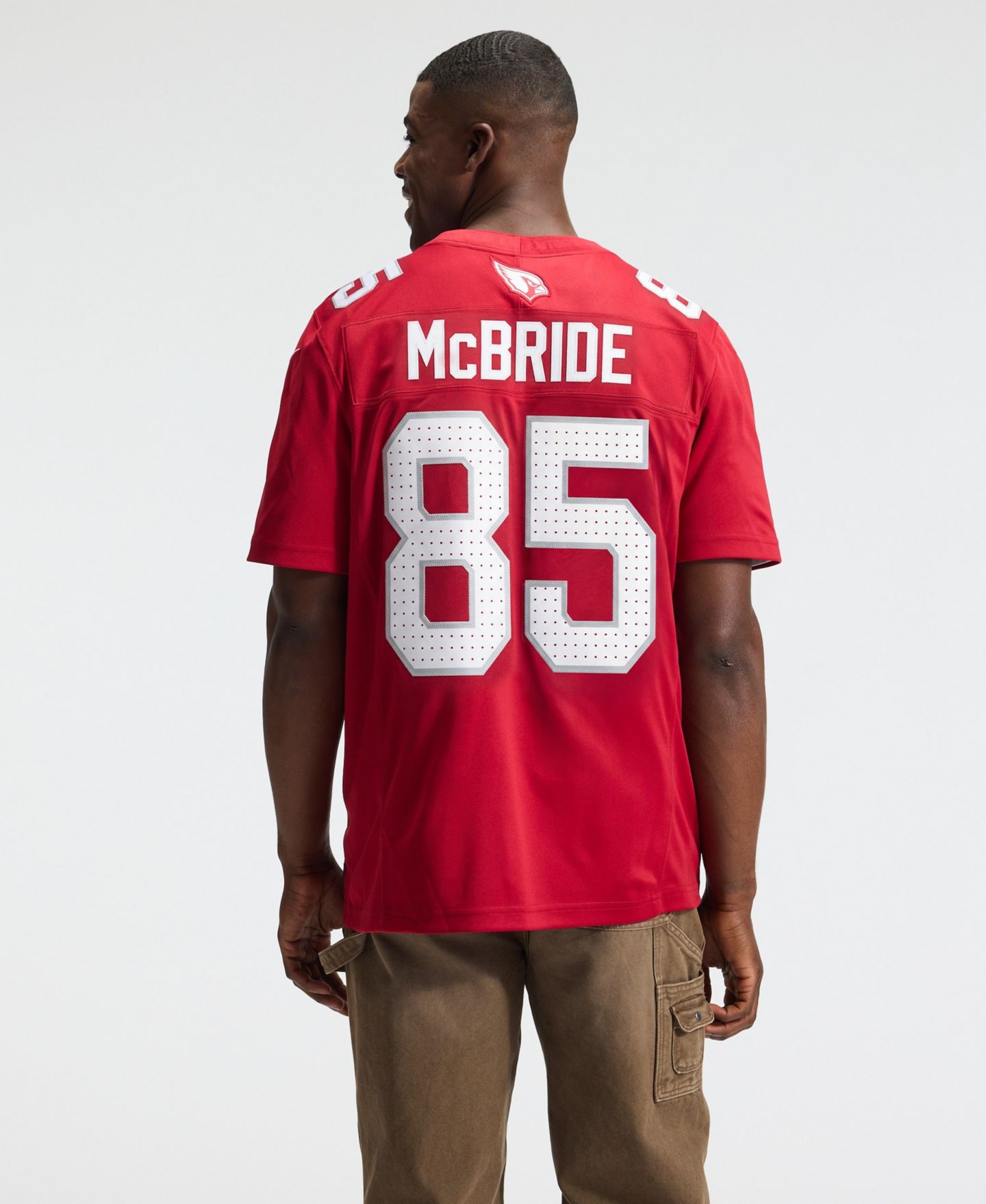 Мужской топ Nike Trey McBride Cardinal Arizona Cardinals Team Vapor F.U.S.E. Stitched Limited Jersey — фото 7