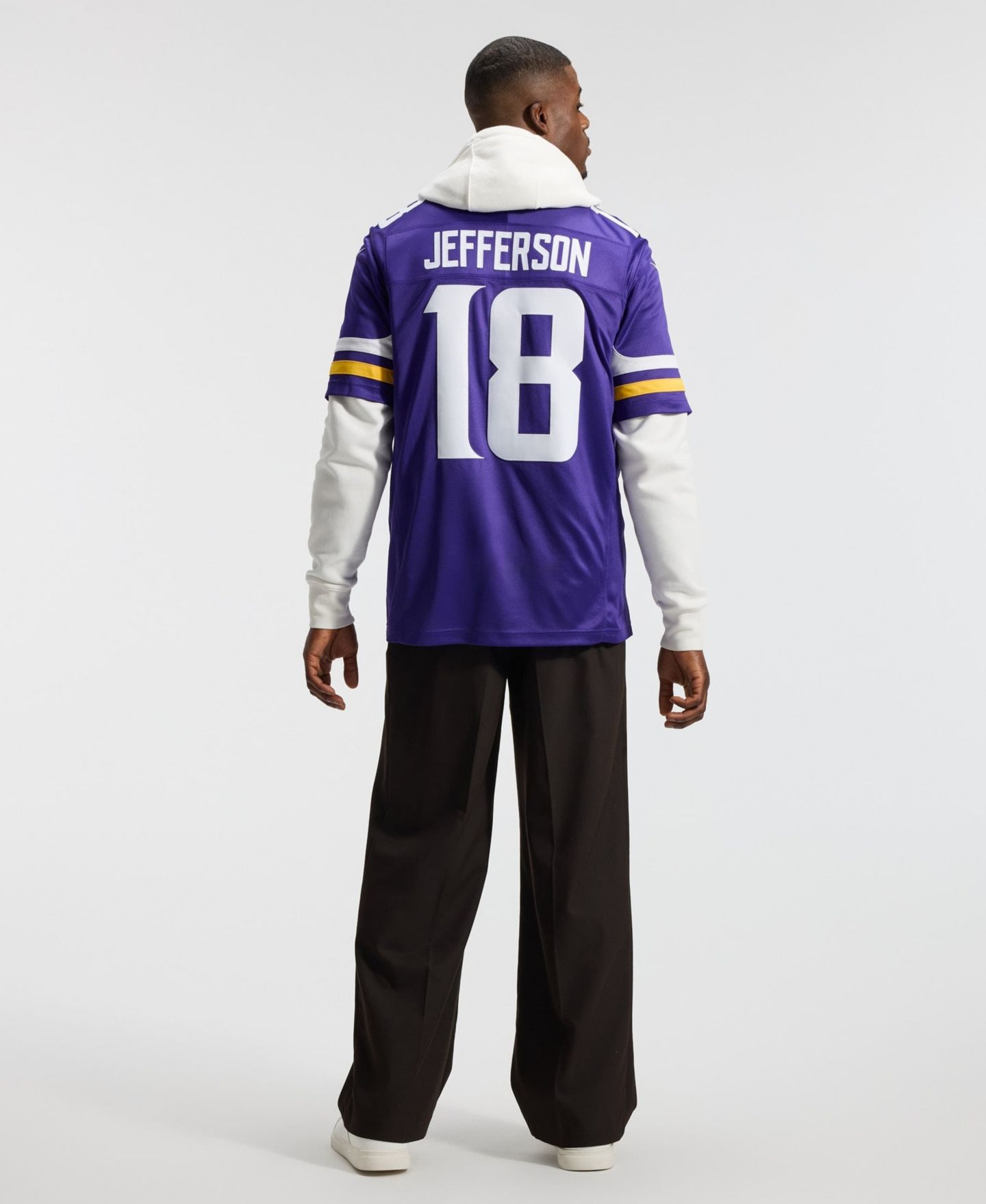 Мужское джерси Nike Justin Jefferson Minnesota Vikings Vapor F.U.S.E. Limited, Purple — фото 7