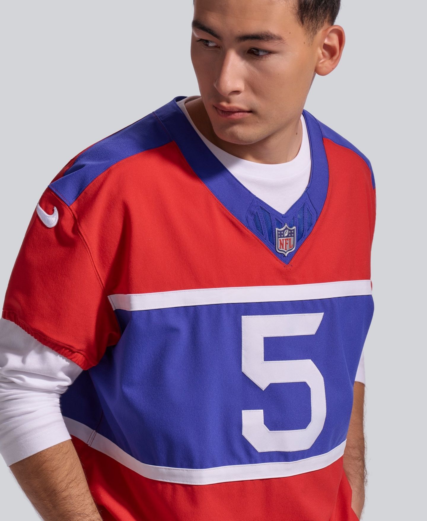 Мужской топ Nike Kayvon Thibodeaux Century Red New York Giants Alternate Vapor F.U.S.E. Elite Player Jersey — фото 3