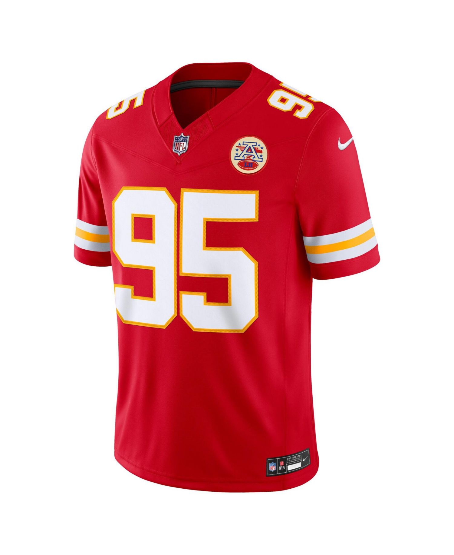 Men's Chris Jones Red Kansas City Chiefs Vapor F.U.S.E. Stitched Limited Jersey