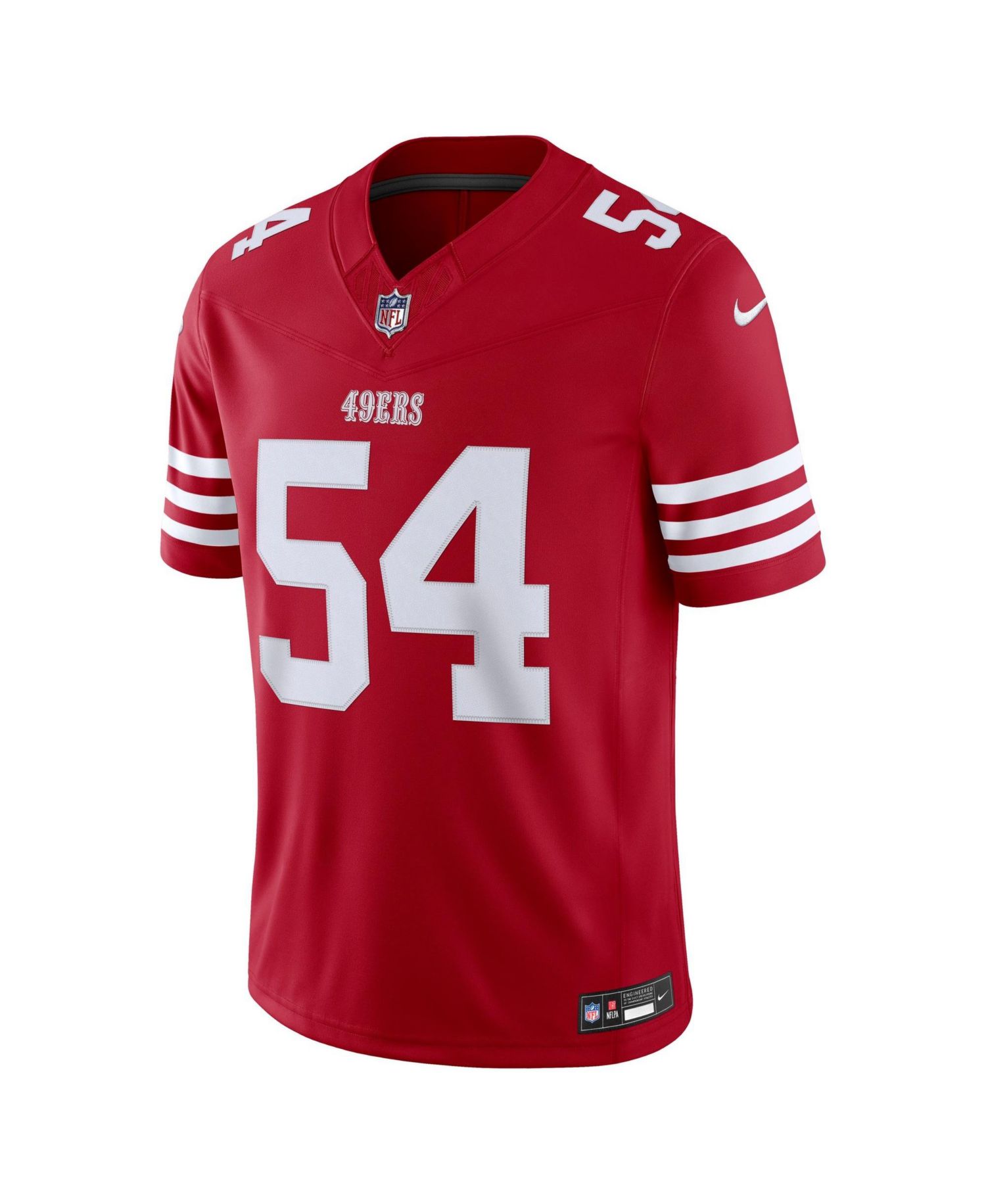 Men's Fred Warner Scarlet San Francisco 49ers Vapor F.U.S.E. Stitched Limited Jersey