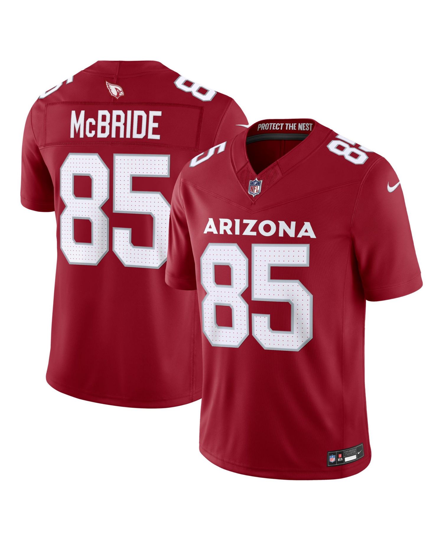 Men's Trey McBride Cardinal Arizona Cardinals Team Vapor F.U.S.E. Stitched Limited Jersey