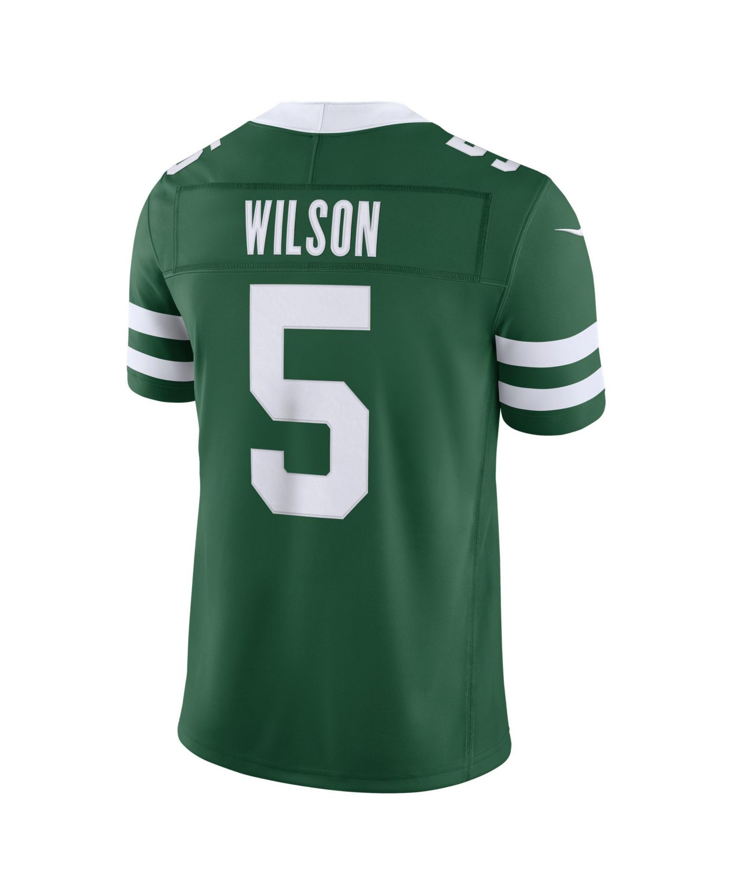 Men's Garrett Wilson Green New York Jets Vapor F.U.S.E. Stitched Limited Jersey
