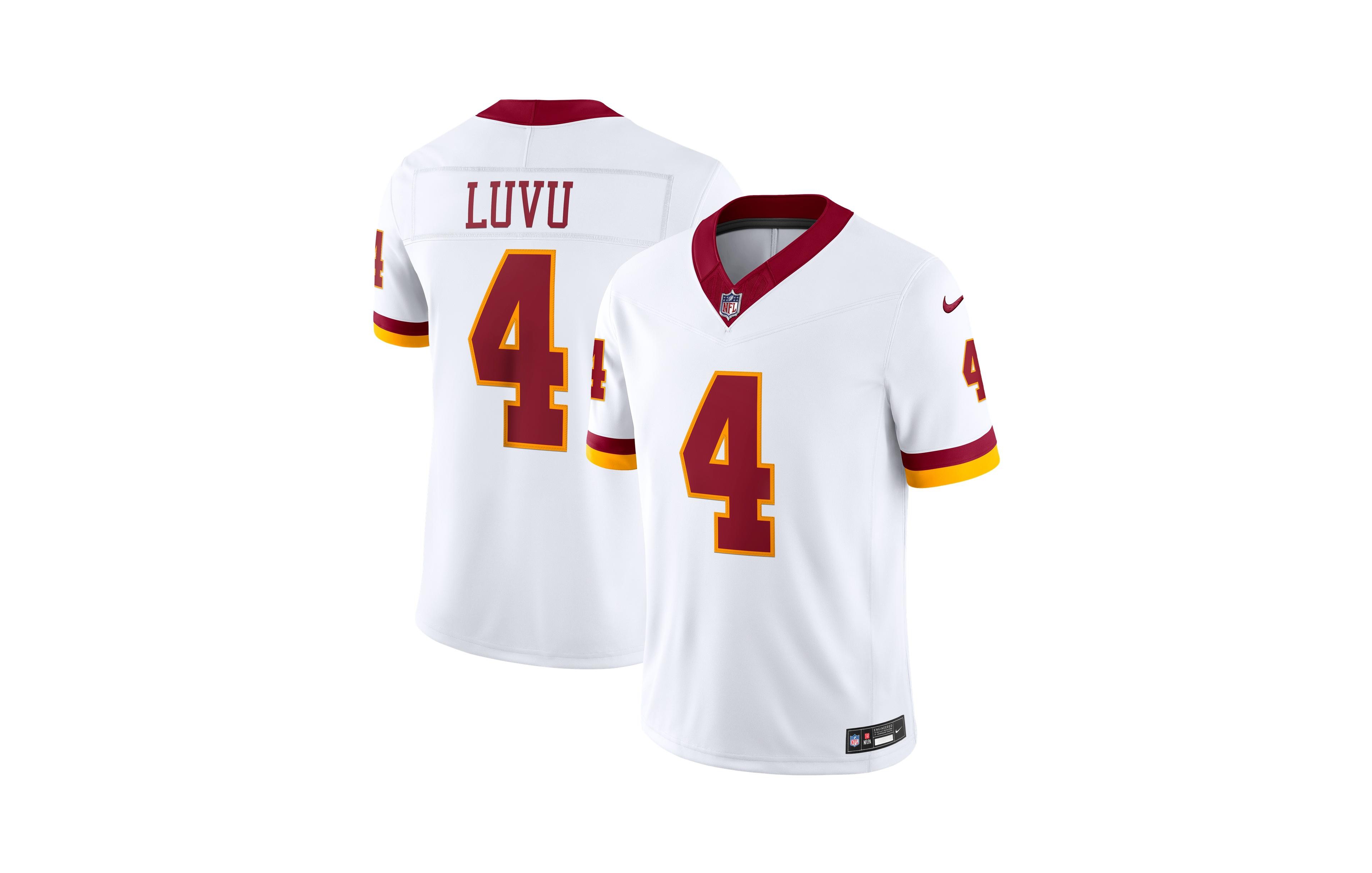 Nike Men's Washington Commanders Frankie Luvu Vapor F.u.s.e. Limited V-Neck Jersey