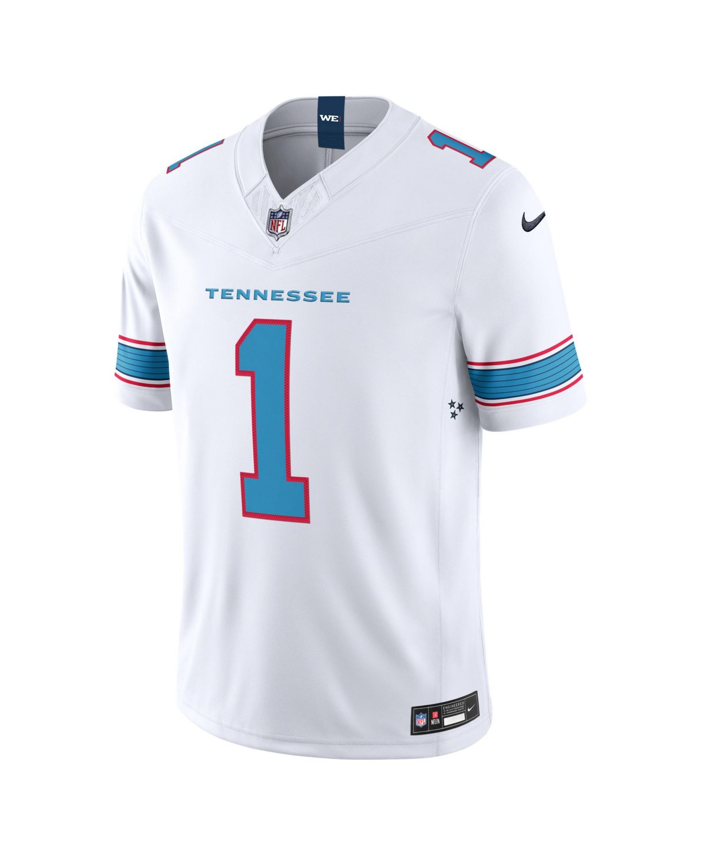 Мужской топ Nike Cameron Ward White Tennessee Titans Vapor F.U.S.E. Sewn Down Limited Jersey — фото 12
