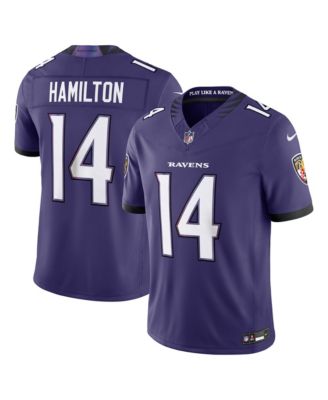 Men's Kyle Hamilton Purple Baltimore Ravens Team Vapor F.U.S.E. Stitched Limited Jersey