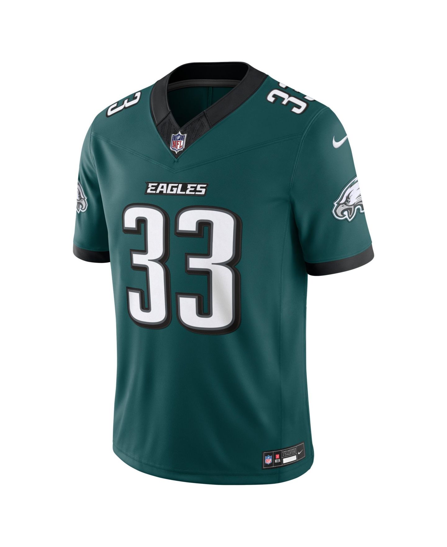 Мужской топ Nike Cooper DeJean Midnight Green Philadelphia Eagles Vapor F.U.S.E. Stitched Limited Jersey — фото 8