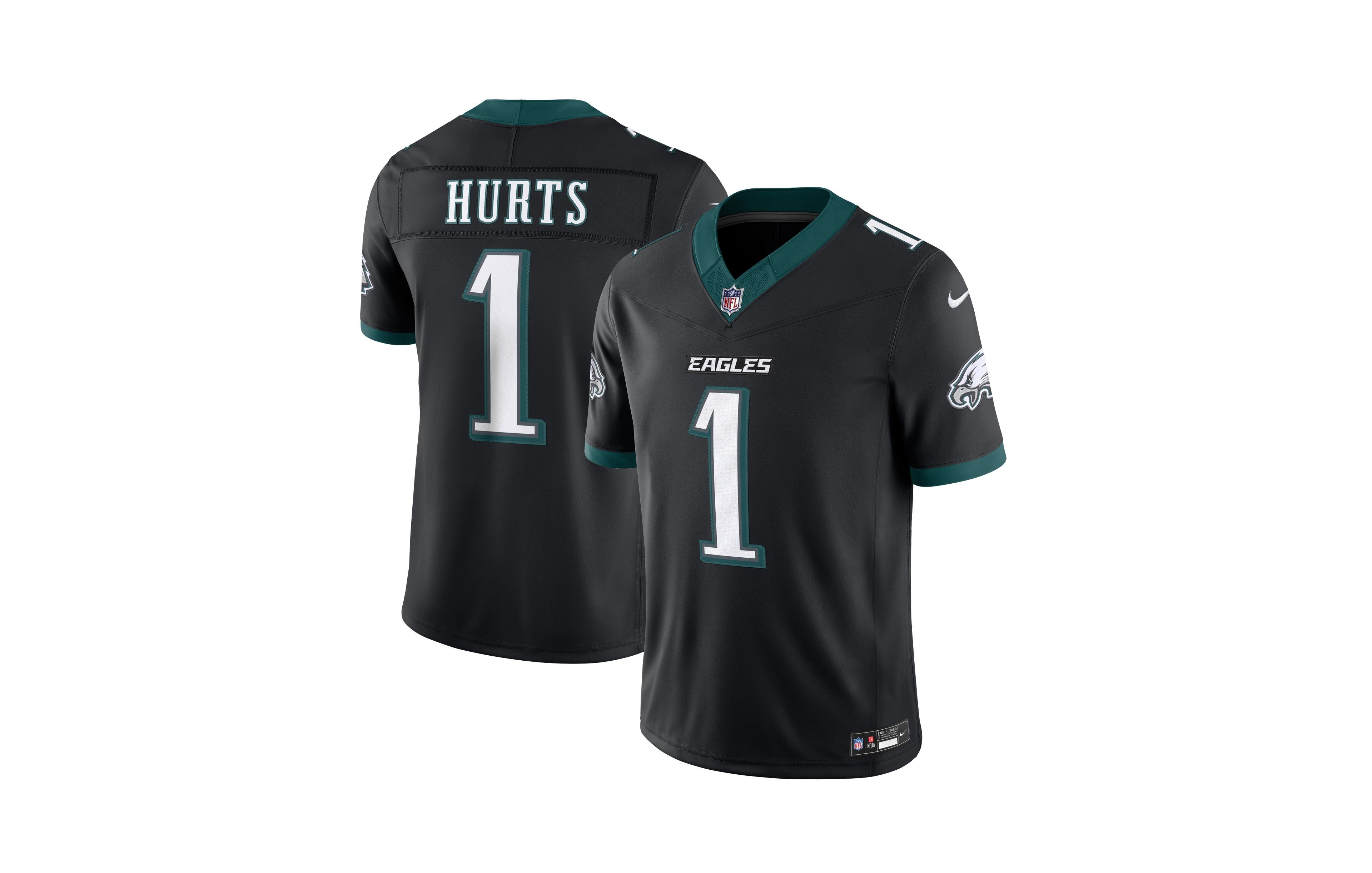 Nike Men's Jalen Hurts Black Philadelphia Eagles Alternate Vapor F.u.s.e. Stitched Limited Jersey