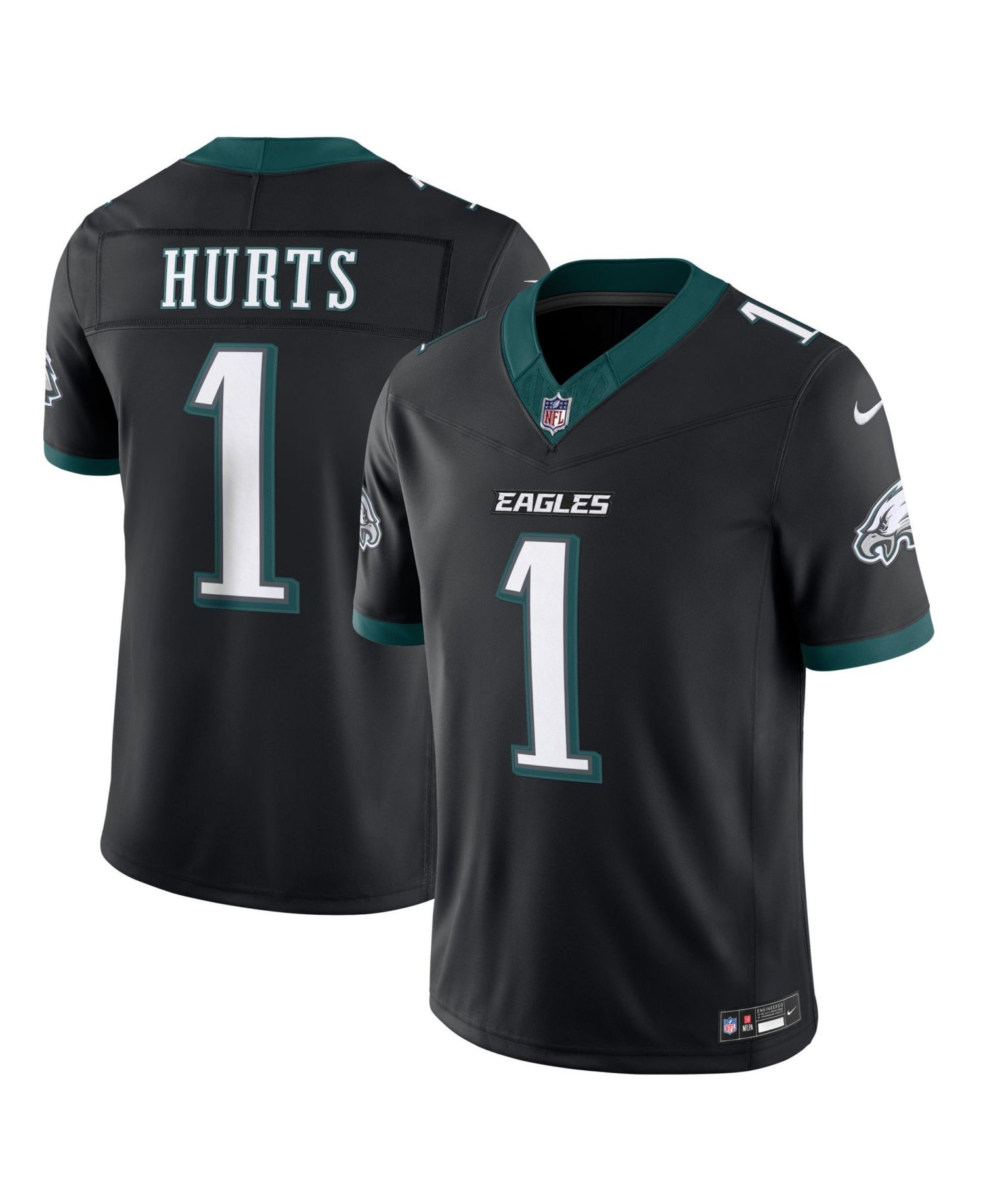Men's Jalen Hurts Black Philadelphia Eagles Alternate Vapor F.U.S.E. Stitched Limited Jersey