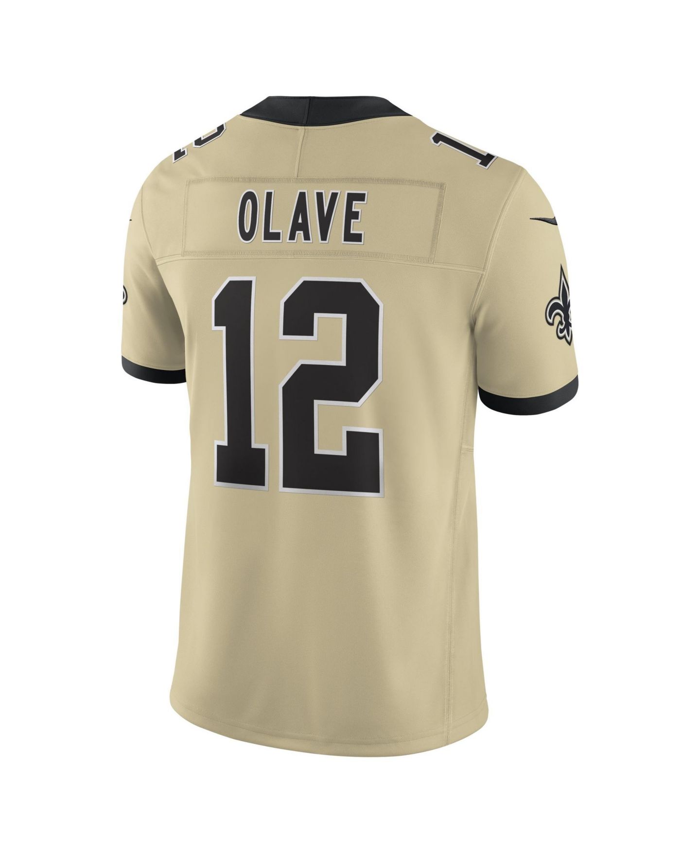 Мужской топ Nike Chris Olave Gold New Orleans Saints Gameday Golds Alternate Vapor F.U.S.E. Limited Jersey — фото 5