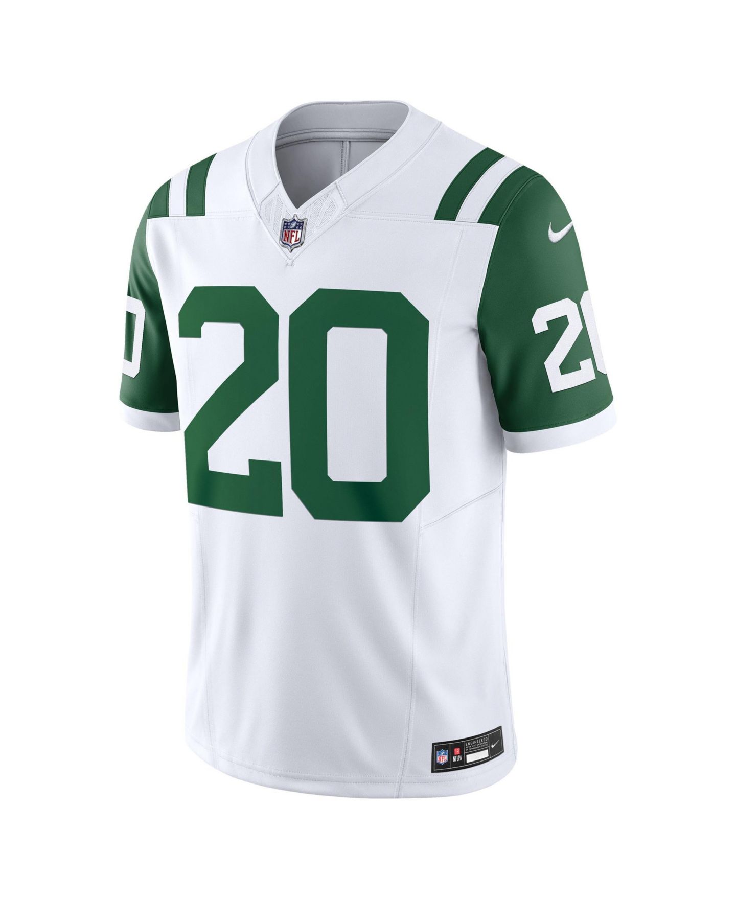 Мужской топ Nike Breece Hall New York Jets Classic Alternate Vapor F.U.S.E. Limited Jersey, цвет: Белый — фото 2