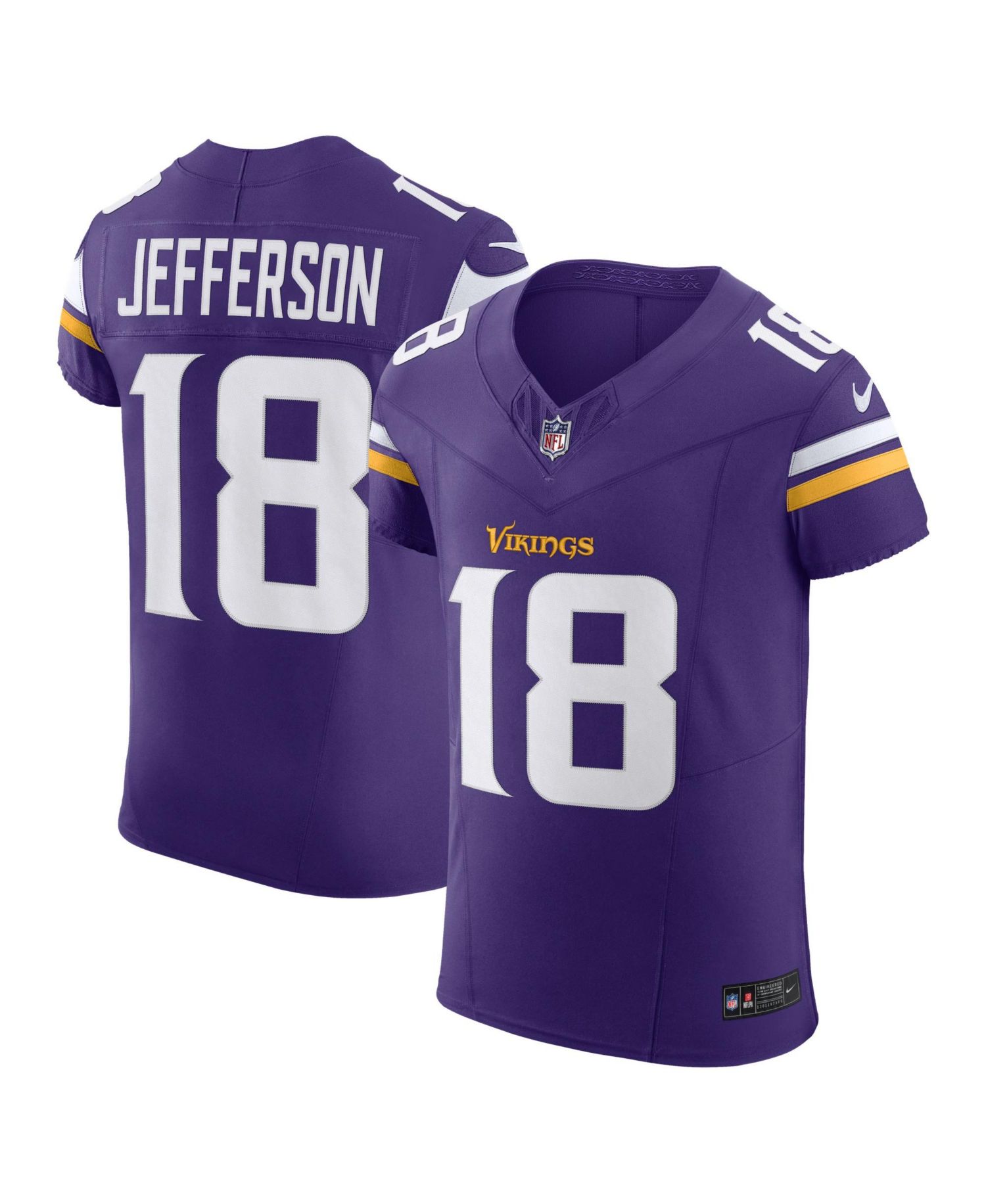 Men's Justin Jefferson Minnesota Vikings Alternate Vapor F.U.S.E. Elite Jersey