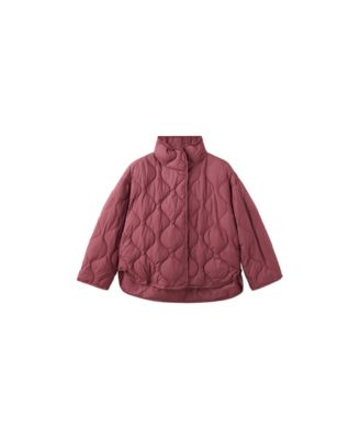 Women's Detachable Scarf Quilted Oversized Anorak