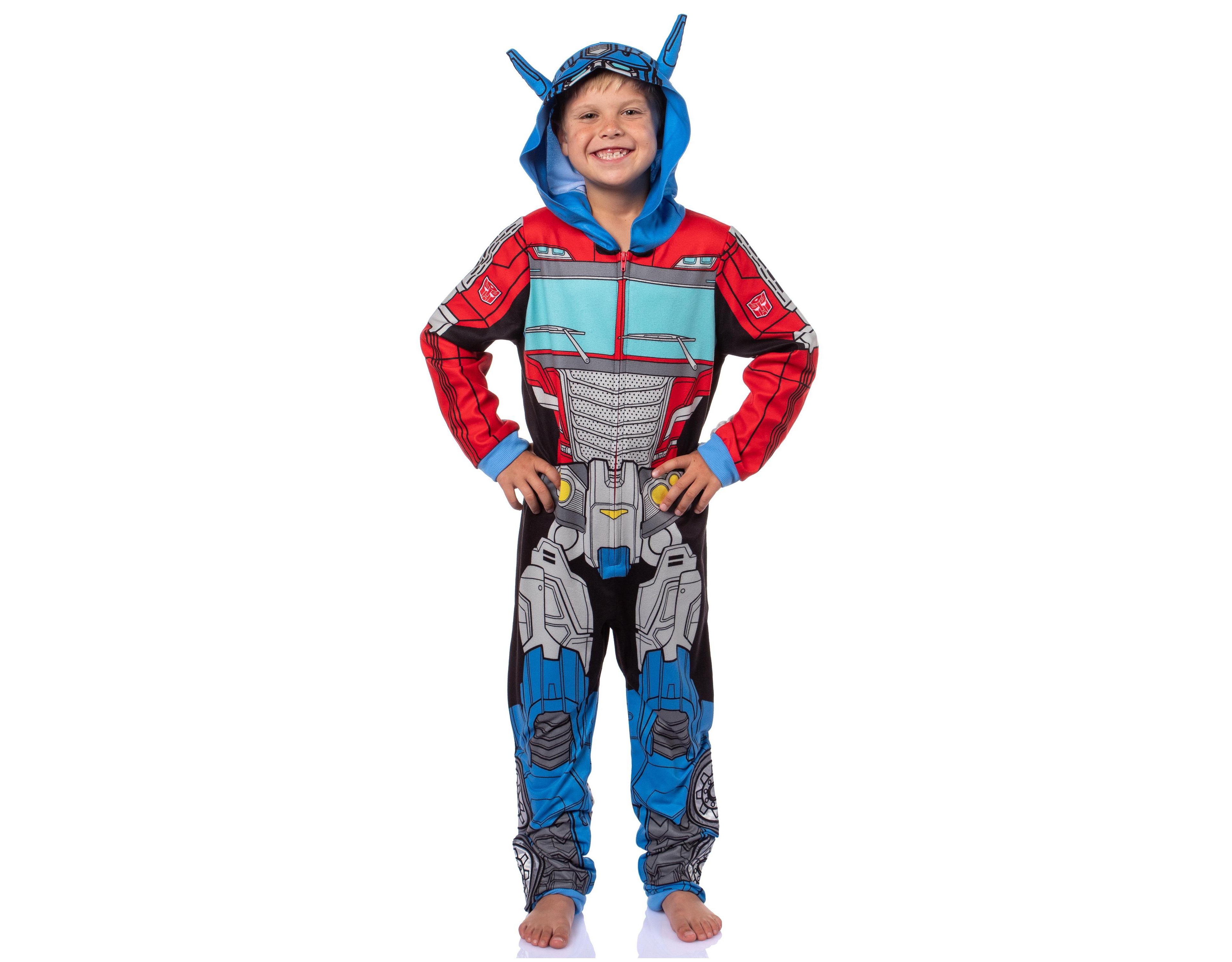 Transformers Boys Retro Autobots Hooded Union Suit Character Pajama